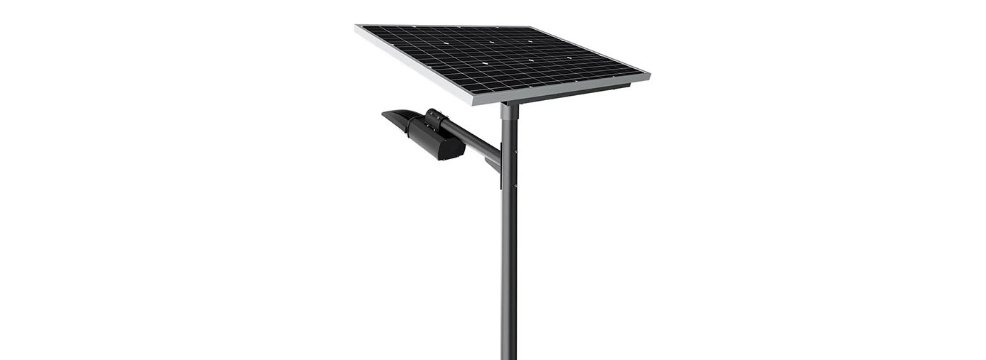 Troy-485 Solar Street Lights - Side View